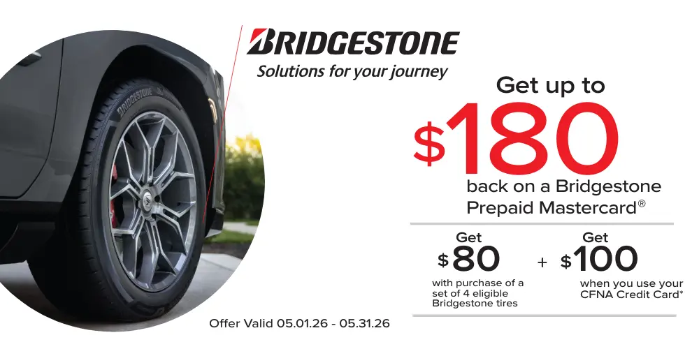 Bridgestone Get Up To $180 Offer