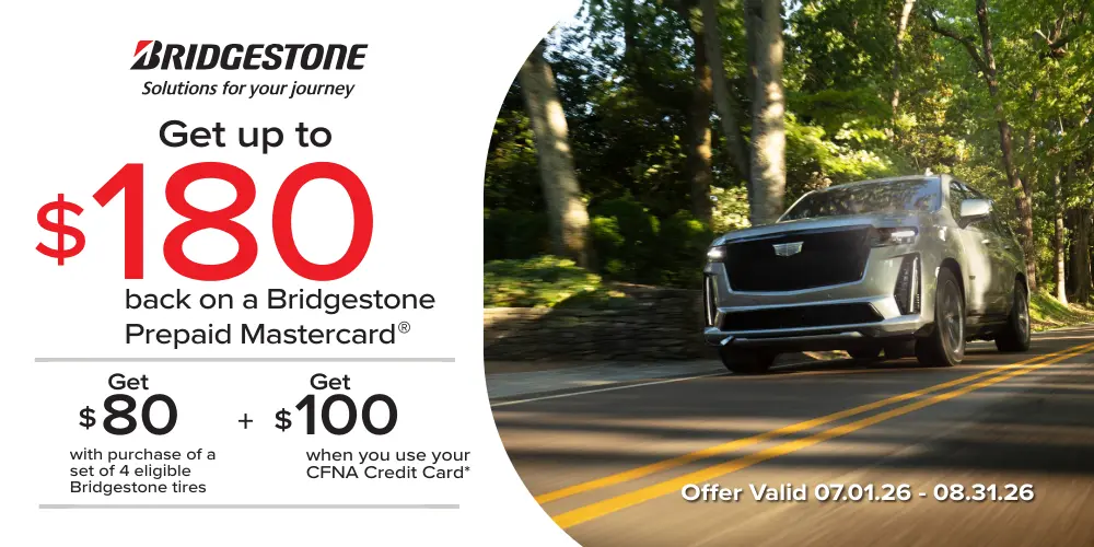 Bridgestone Get Up To $180 Offer