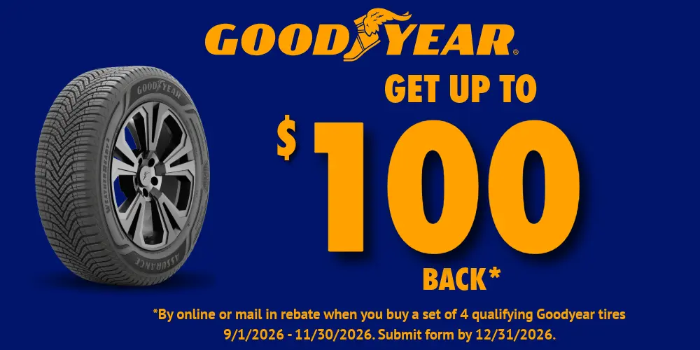 Goodyear Get Up To $100 Offer