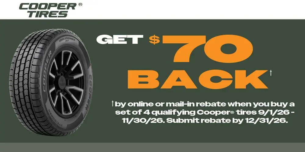Cooper Get $70 Back Offer